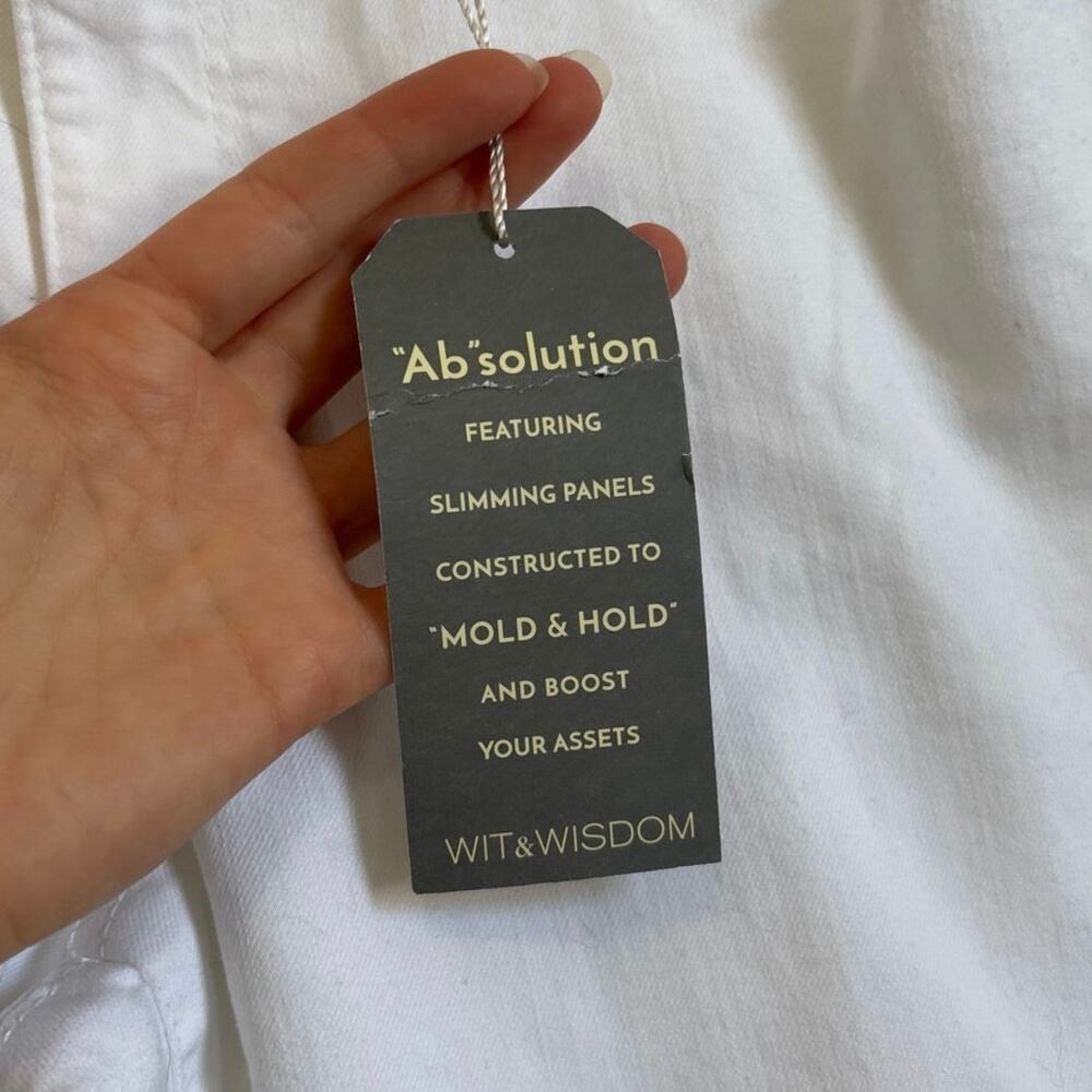 Wit & Wisdom NWT Absolution Slimming White Cuffed… - image 8